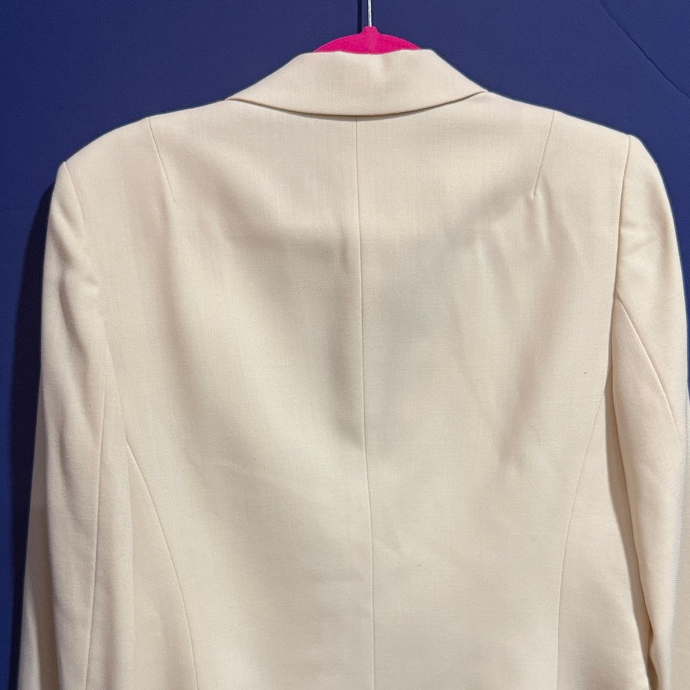 J. Crew Cream Single-Breasted Women's Blazer - Picture 6 of 7